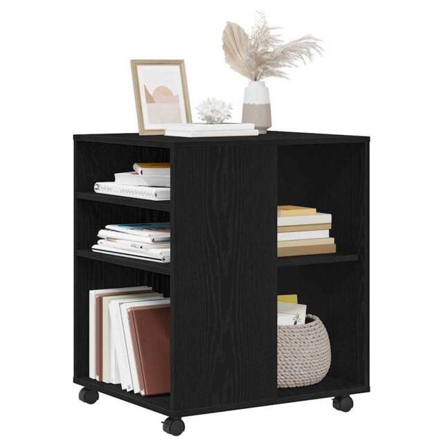 Berkfield Home Storage Cabinet Black Oak 60x53x72, 5 cm Engineered Wood - image 1