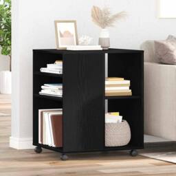 Berkfield Home Storage Cabinet Black Oak 60x53x72, 5 cm Engineered Wood - thumbnail 2