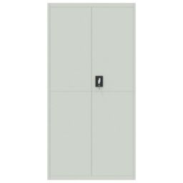 Berkfield Home File Cabinet Light Grey 90x40x180 cm Steel - Size: 90 x 40 x 180 cm - thumbnail 3