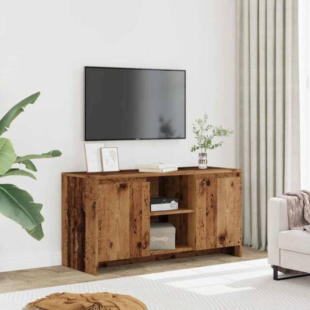 Berkfield Home TV Cabinet Old Wood 102x37.5x52.5 cm Engineered Wood in Brown - image 1