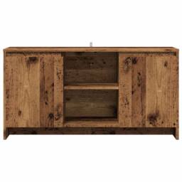 Berkfield Home TV Cabinet Old Wood 102x37.5x52.5 cm Engineered Wood in Brown - thumbnail 4