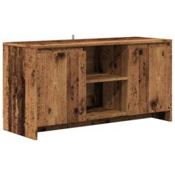Berkfield Home TV Cabinet Old Wood 102x37.5x52.5 cm Engineered Wood in Brown - thumbnail 3