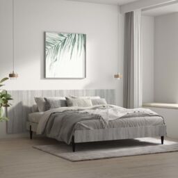 Berkfield Home Wall Headboard Grey Sonoma 240x1.5x80 cm Engineered Wood - thumbnail 1