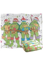 Teenage Mutant Ninja Turtles TMNT Holiday Heroes Silky Touch Super Soft Throw Blanket 152 X 127 cm in White - thumbnail 2
