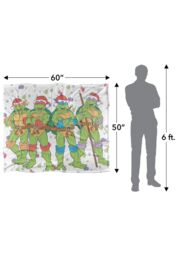 Teenage Mutant Ninja Turtles TMNT Holiday Heroes Silky Touch Super Soft Throw Blanket 152 X 127 cm in White - thumbnail 5