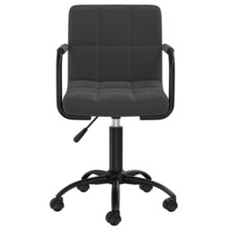 Berkfield Home Swivel Office Chair Black Velvet - thumbnail 3