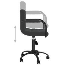 Berkfield Home Swivel Office Chair Black Velvet - thumbnail 6