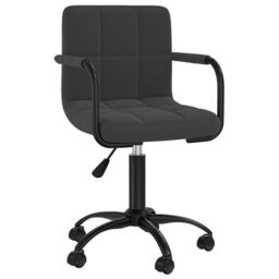Berkfield Home Swivel Office Chair Black Velvet - thumbnail 2