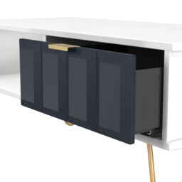 Ready Assembled 2 U Metro 1 Drawer Coffee Table (Ready Assembled) in Dark Blue - thumbnail 5