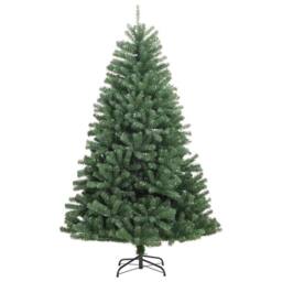 Berkfield Home Artificial Hinged Christmas Tree Green 180 cm PVC & Metal - thumbnail 5