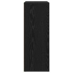 Berkfield Home Sideboard Black Oak 60x31x84 cm Engineered Wood - Size: 60 x 31 x 84 cm - thumbnail 5