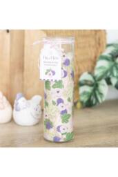 KDMD Fig Tree Print Vanilla & Fig Tube Candle - 55H Fragrance & Decor in Pale Pink - thumbnail 1