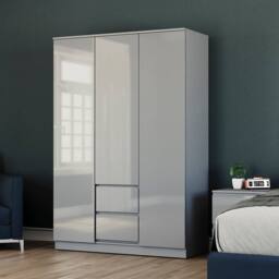 HD Designs Vida Designs Glinton 3 Piece Bedroom Set (2 Drawer Bedside Chest, 6 in Grey - thumbnail 6