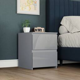 HD Designs Vida Designs Glinton 3 Piece Bedroom Set (2 Drawer Bedside Chest, 6 in Grey - thumbnail 4