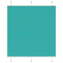 Berkfield Home Pleated Blind Petrol Green 115x150 cm Fabric Width 114.4 cm Polyester in Aqua - thumbnail 2