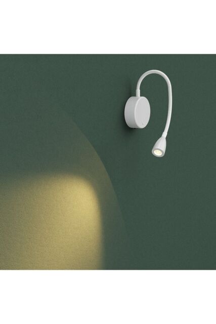 CGC Lighting 'Matilda' White Adjustable Flexible Neck LED Rechargeable Magnetic USB Reading Bedside Wall Light - image 1