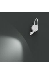 CGC Lighting 'Matilda' White Adjustable Flexible Neck LED Rechargeable Magnetic USB Reading Bedside Wall Light - thumbnail 2