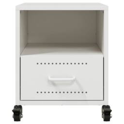 Berkfield Home Stylish Bedside Cabinets 2 pcs White 36x39x43.5 cm Steel - thumbnail 5
