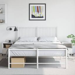 Berkfield Home Stylish Bedside Cabinets 2 pcs White 36x39x43.5 cm Steel - thumbnail 1