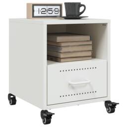 Berkfield Home Stylish Bedside Cabinets 2 pcs White 36x39x43.5 cm Steel - thumbnail 2