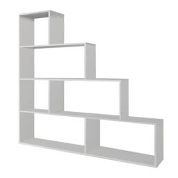 CALICOSY Klum 6-Compartment Staircase Shelf - H145 Cm in White - thumbnail 1