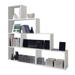 CALICOSY Klum 6-Compartment Staircase Shelf - H145 Cm in White - thumbnail 3