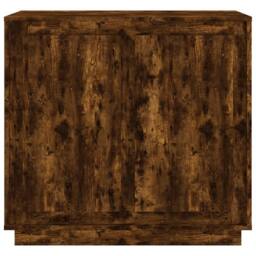 Berkfield Home Sideboard Smoked Oak 80x34x75 cm Engineered Wood in Brown - Size: 80 x 34 x 75 cm - thumbnail 5