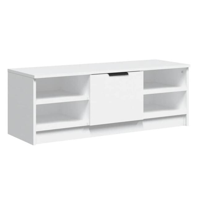 Berkfield Home TV Cabinet White 102x35.5x36.5 cm Engineered Wood - image 1