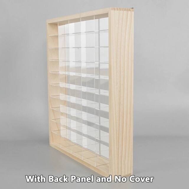 SPETLEK 50 Grids Acrylic Display Cabinet for Diecast Car in Light Oak - Size: 0.6m2 - image 1