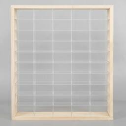 SPETLEK 50 Grids Acrylic Display Cabinet for Diecast Car in Light Oak - Size: 0.6m2 - thumbnail 3