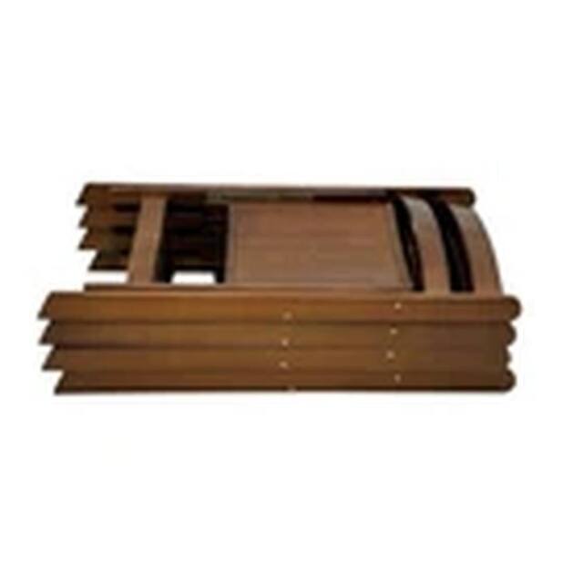 EONLION 4pcs Wooden Folding Chair, Garden Chairs, Bedroom Chair in Brown - image 1