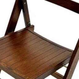 EONLION 4pcs Wooden Folding Chair, Garden Chairs, Bedroom Chair in Brown - thumbnail 2