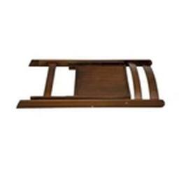 EONLION 4pcs Wooden Folding Chair, Garden Chairs, Bedroom Chair in Brown - thumbnail 3