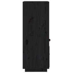 Berkfield Home Highboard Black 34x40x108, 5 cm Solid Wood Pine - thumbnail 7