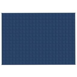 Berkfield Home Weighted Blanket Blue 155x220 cm 11 kg Fabric - thumbnail 3