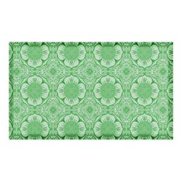 Artsy Mats Green Flower Pattern Indoor & Outdoor Doormat - 70x40cm - Size: 40 cm x 70 cm - thumbnail 2