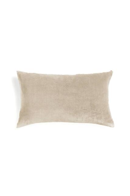 CHRISTY Luxury Filled Velvet 'Jaipur' Rectangle Cushions in Brown - Size: 30 cm x 50 cm - image 1