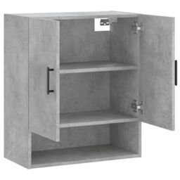 Berkfield Home Wall Cabinet Concrete Grey 60x31x70 cm Engineered Wood - Size: 60 x 31 x 70 cm - thumbnail 6