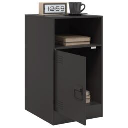 Berkfield Home Bedside Cabinets 2pcs Black 34.5x39x62 cm Steel - thumbnail 4