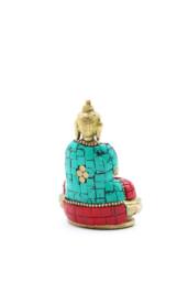 KDMD Brass Buddha Figure - Blessing Gesture, 7.5cm, Spiritual Decor in Gold - thumbnail 2