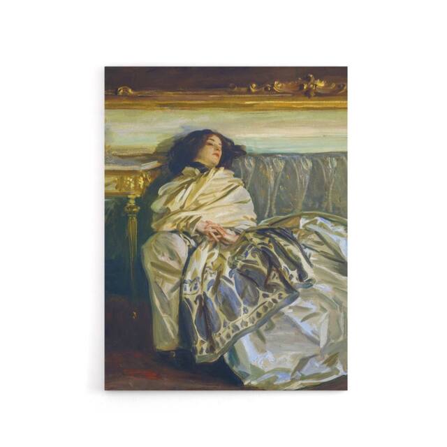 "Artery8 Nonchaloir Reclined Portrait Sargent Canvas Wall Art Print - Size: W12"" x H16""" - image 1