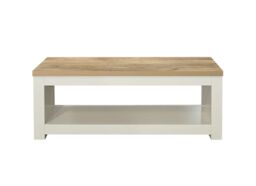 Birlea Coffee Table Highgate Rectangular Farmhouse Shabby Chic in Cream - thumbnail 4