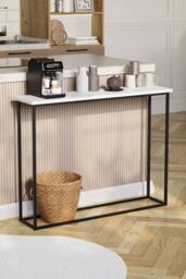 Home Discount Vida Designs Console Table With Metal Leg Multi-purpose Furniture in White - thumbnail 6
