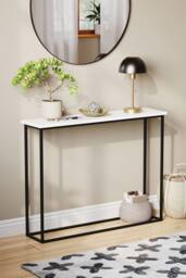 Home Discount Vida Designs Console Table With Metal Leg Multi-purpose Furniture in White - thumbnail 5