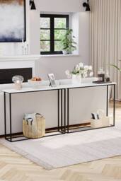 Home Discount Vida Designs Console Table With Metal Leg Multi-purpose Furniture in White - thumbnail 7