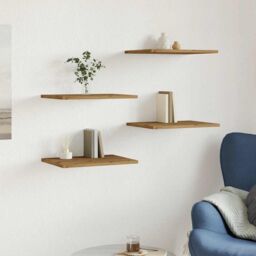 Berkfield Home Bookshelf Boards 4 pcs Artisan Oak 40x30x1.5 cm Engineered Wood in Brown - thumbnail 3
