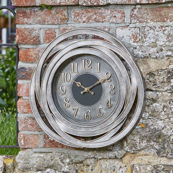 Marco Paul Large 51cm Grey Abstract Round Wall Clock for Indoors & Outdoors - image 1