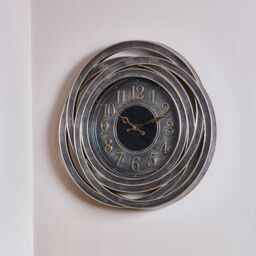 Marco Paul Large 51cm Grey Abstract Round Wall Clock for Indoors & Outdoors - thumbnail 3