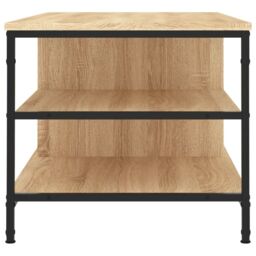 Berkfield Home Coffee Table Sonoma Oak 100x50x45 cm Engineered Wood in Brown - Size: 100 x 50 x 45 cm - thumbnail 5