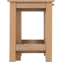 FORGEVIO Nest Of 2 Tables Space Saving Natural Oak Effect Modern in Light Oak - thumbnail 4